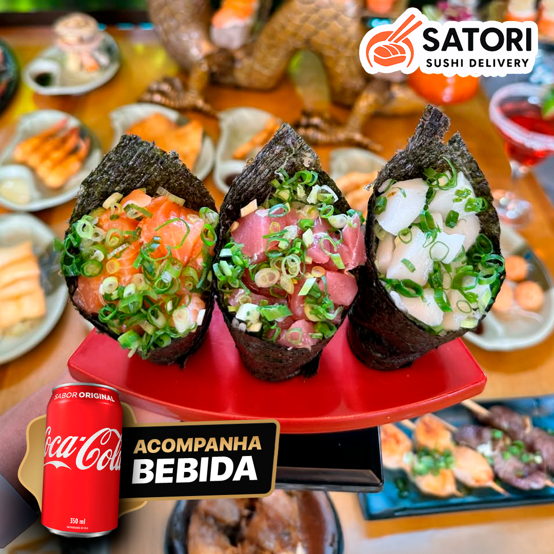 Temaki Duplo + 2 Coca-Colas
